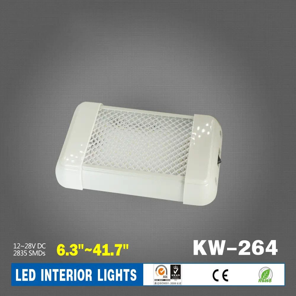 24SMDs 12-28V rectangular interior lights