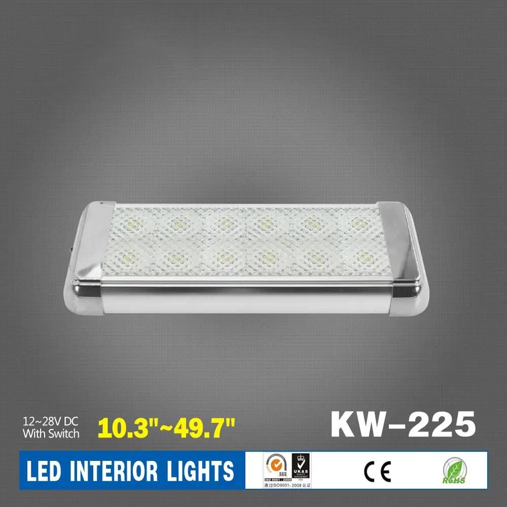 12-24V rectangular car 12pcs LED interior lights