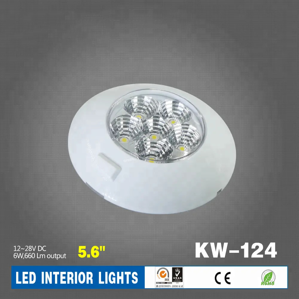 12V 6 LED circular ceiling light